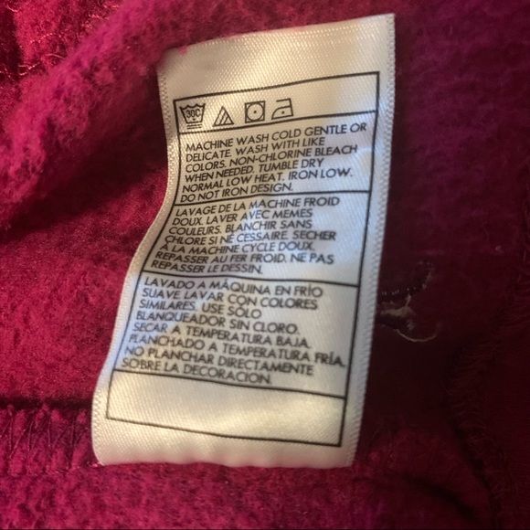 Hurley Double Breasted Burgundy Coat size small - Picture 7 of 7